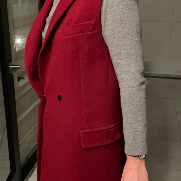 Red Nicholas Wool Vest - Picture 7 of 9